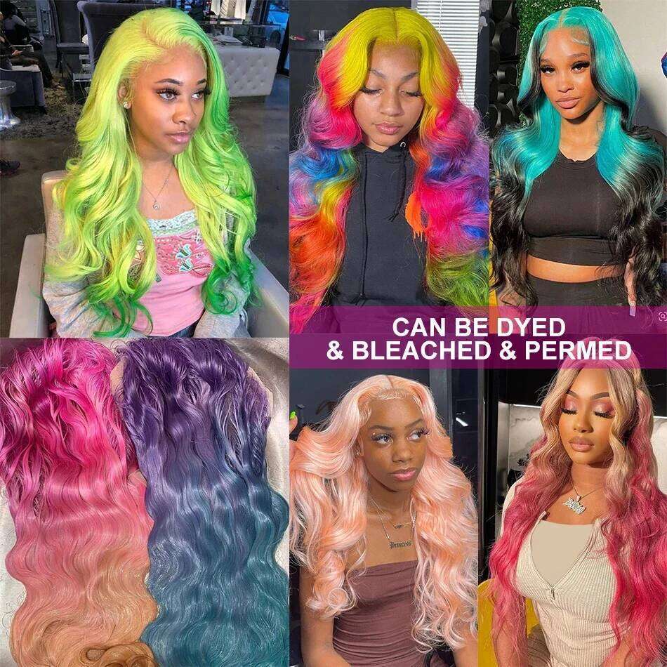 613 Blonde Body Wave 13X6 Frontal 13X4 Front Human Hair Hd Lace Wig For Women