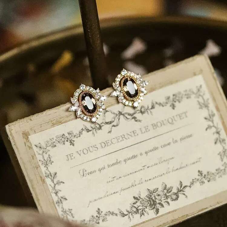 "Marie de Pompadour" Bestselling Exquisite Natural Citrine Plated Light Earrings