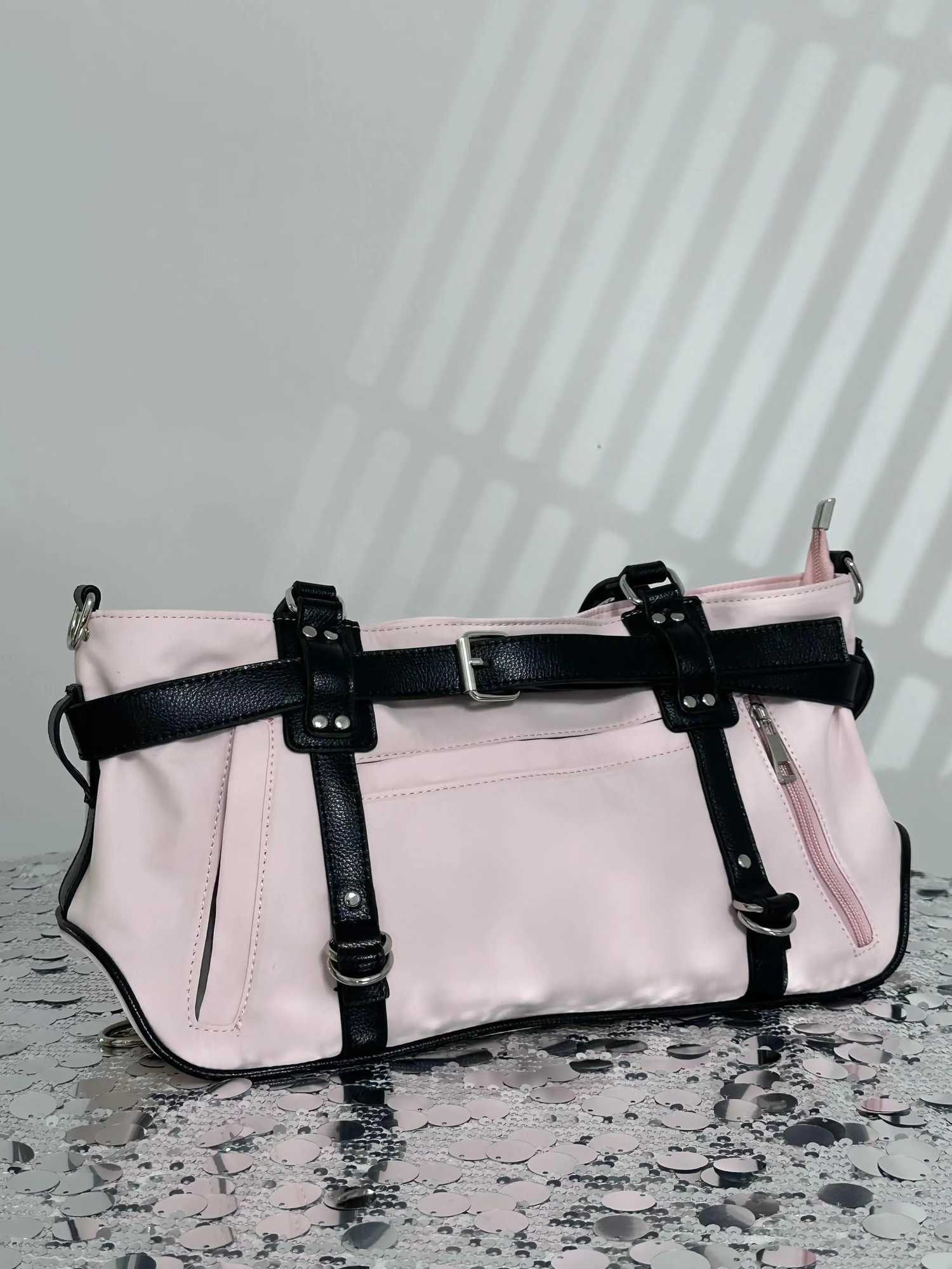 Miyaga 2024 Korean Niche Design Ctra Color Hand-held Tote Bag Large Capacity Versatile Commuting Shoulder Bags B250618
