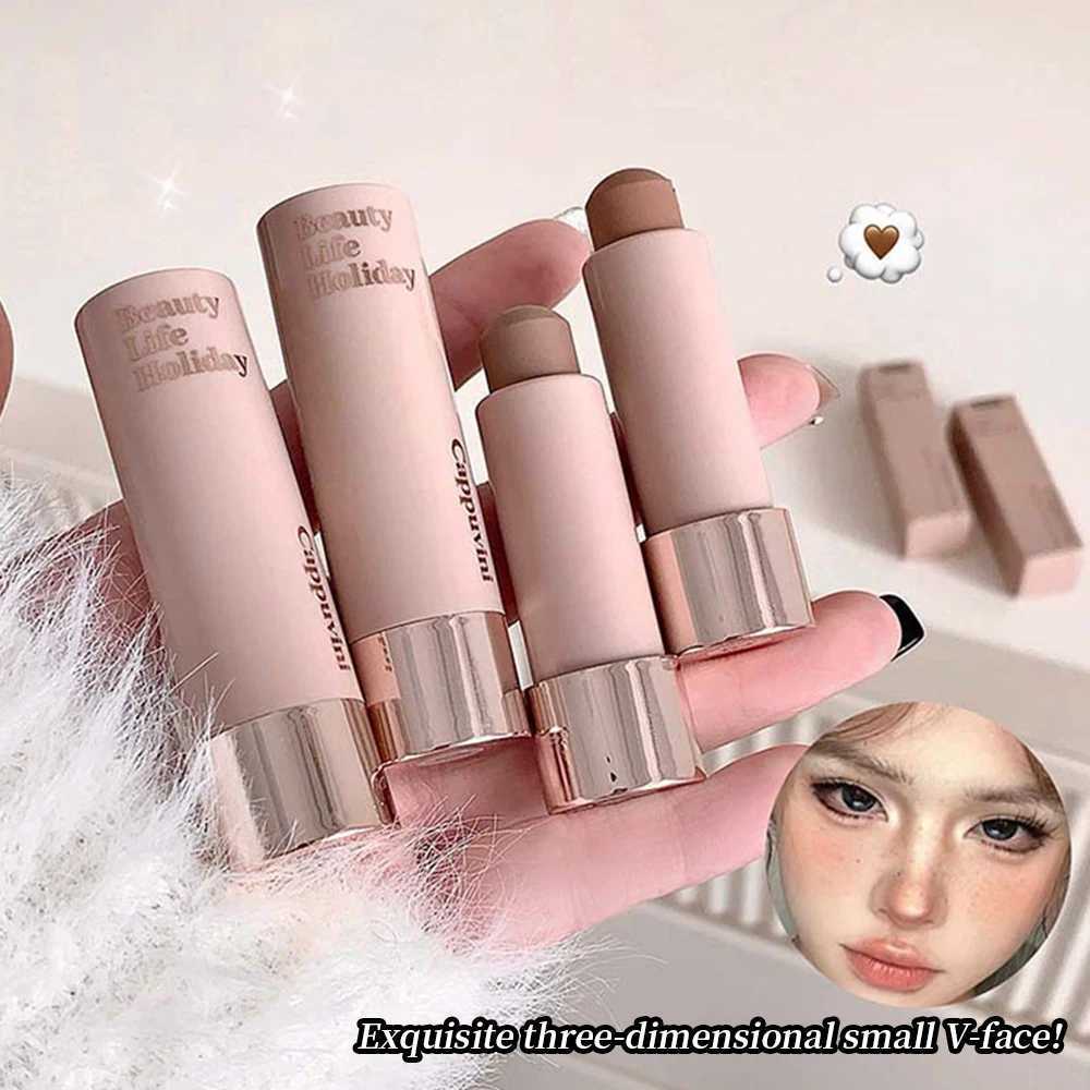 Cappuvini Moisturizing Silky Three-dimensional Contour Stick Natural Matte Single Color Suitable For Nose Shadow Makeup Contour XJ250618
