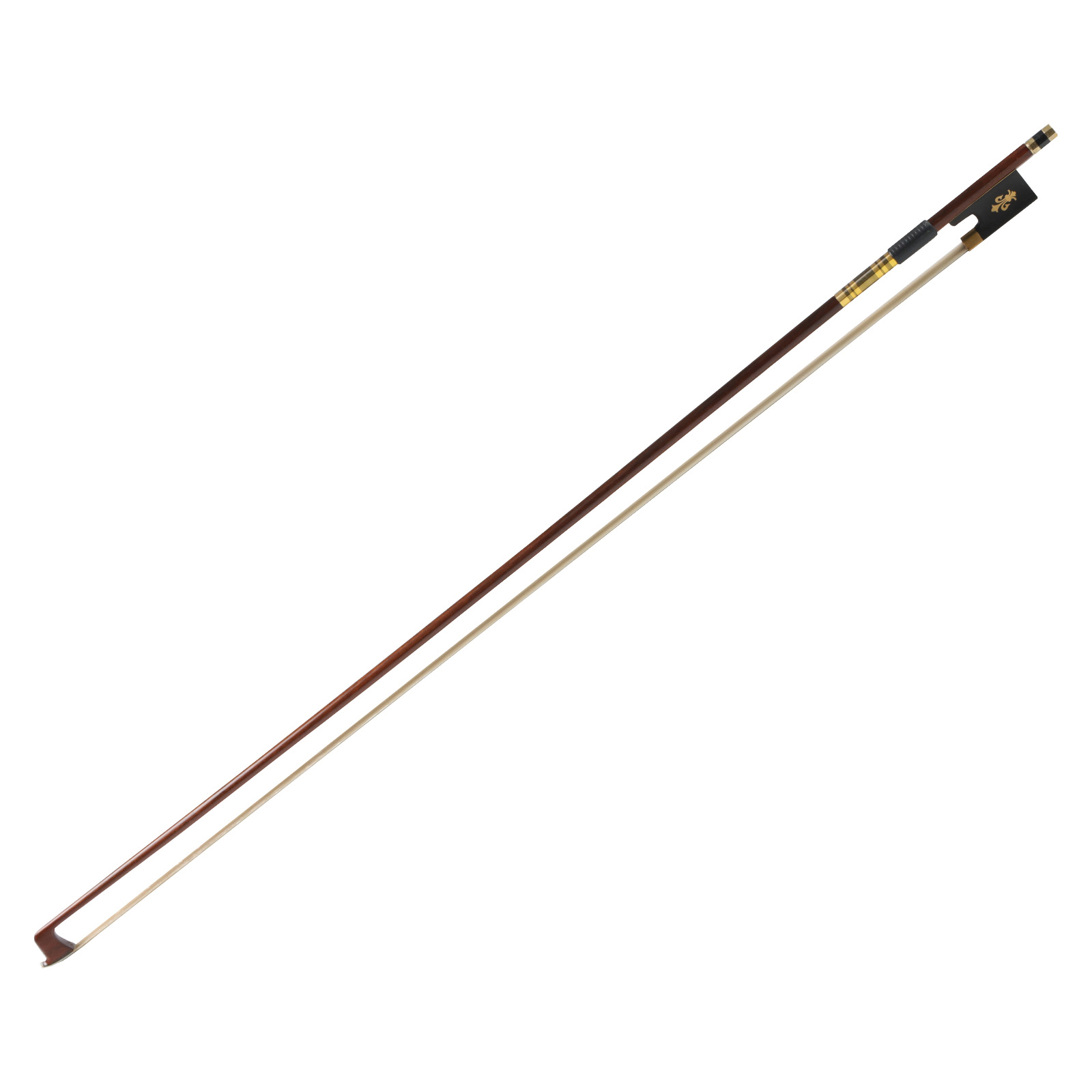 High-end green sandalwood violin bow, round stick performance grade professional violin bow