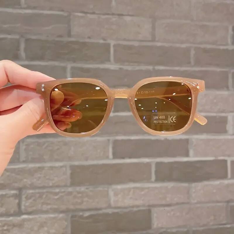 Children Vintage Square UV400 Sun Outdoor Cute Girl Boy Fashion Glasses Protection Classic Kids Sunglasses