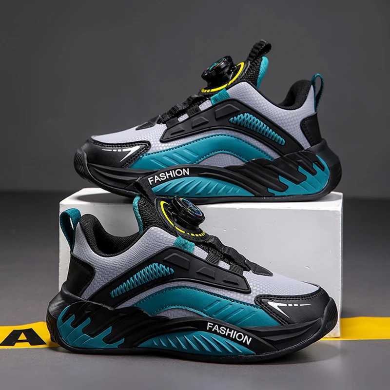 Fashion New Kids Boy Running Sport Shoes Leather Sneakers Children Outdoor Lightweight Breathable Tennis Footwear Z250618