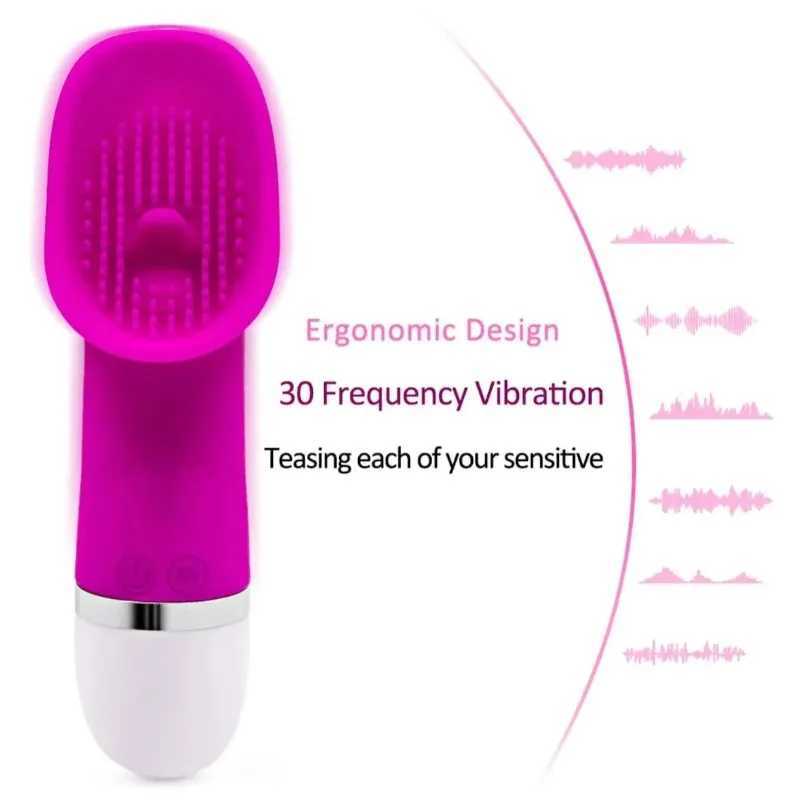 TINGNAI G-spot Vagina Clit Tongue Licking Vibrator Female Sex Toys Clitoris Orgasm Stimulator Licking Nipple Massager Product W250618