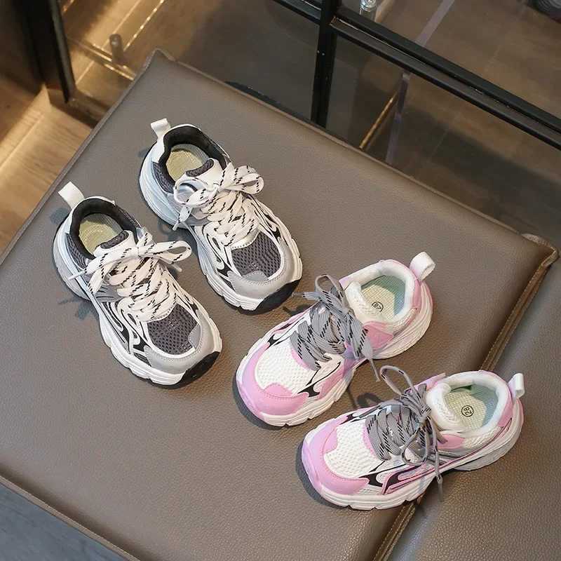 Childrens Shoe for Girl School Running Versatile Boys Sneakers Fashion Non-slip Causal Kids Basketball Shoes Breathable Simple Z250618