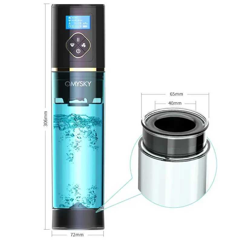 Penis Vacuum Pump Electric Water Bath Sucking Masturbator Penile Enlargement Extender Cock Trainer Adult Erotic Sex Toy for Men W250618