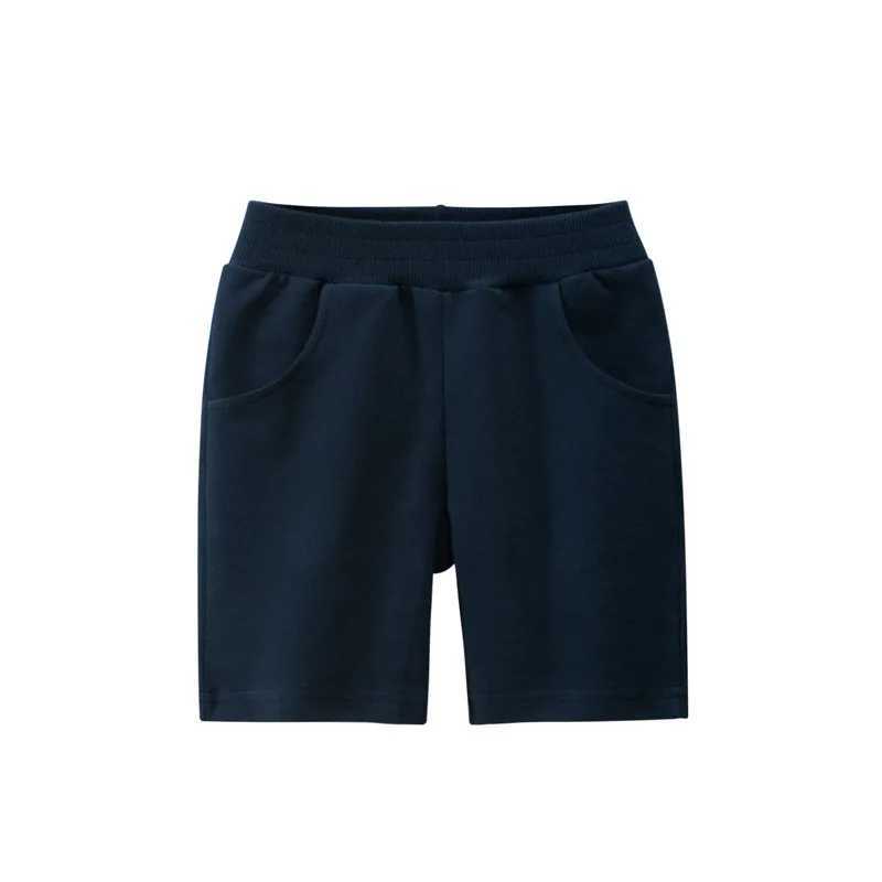 2024 Summer Children Boys Shorts Pants 100% Cotton Solid Color Sport Casual Knickers for 1-9 Years Kids Boys GirlsC250617