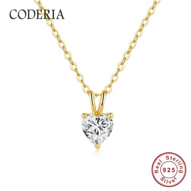 Real D Color 0.5-1CT Heart Shape Moissanite Pendant Plated 18K Gold Women 925 Sterling Silver Diamond Necklace Jewelry Wholesale W250618