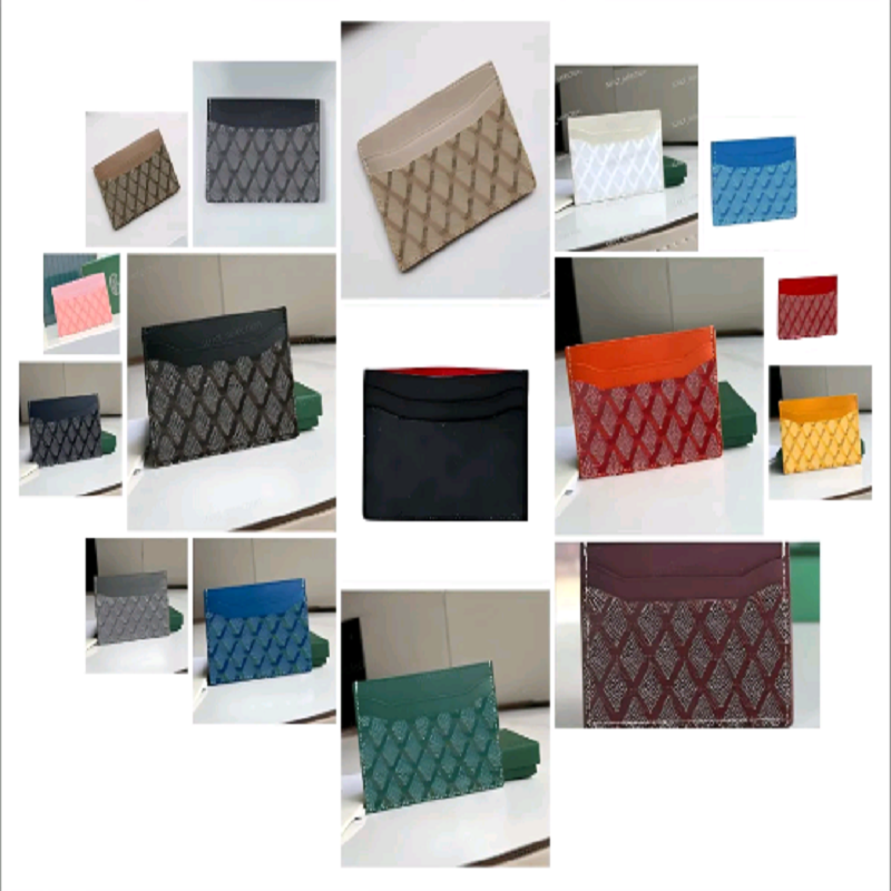 wallet card designer Card luxury Purse Mini Wallet cardholder mens wallet designers women Wallets Key Pocket Interior with box Top quality genuine leather balck