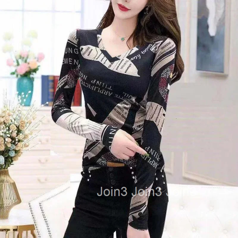 Tie Dye Slim Korean Style Long Sleeve T Shirt for Women Tee Streetwear Basic 90s Vintage One Pieces Y2k Kpop Goth Yk2 Tops Woman