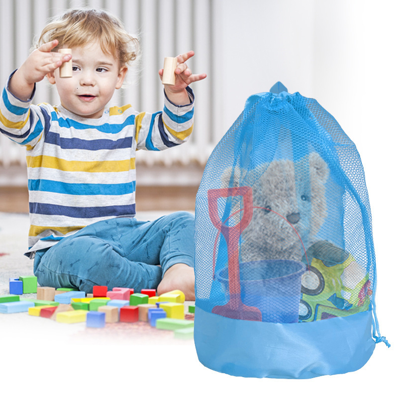 Large Capacity Mesh Multifunctional Travel Backpack Beach Children's Miscellaneous Toy Storage Bag