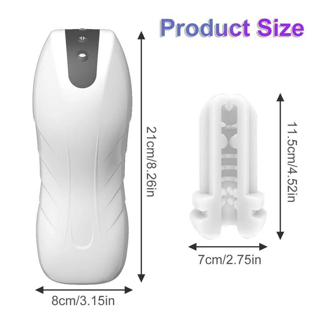 Automatic Sucking Masturbator for Men Vacuum Suction Penis Blowjob Male Masturbation Vibrator Sex Toy for Adult Supplies W250618