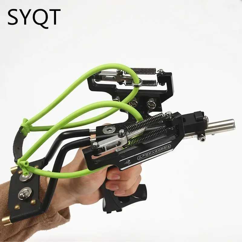 4-color Metal Laser Slingshot Hunting Fishing Professional Sling Shot Outdoor Hunting Shooting Sports Powerful Bow and Arrow W250618