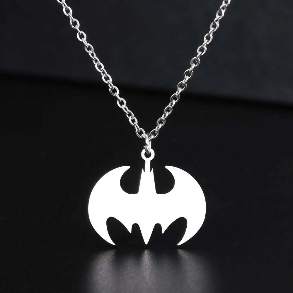 Stainless Steel Necklaces Bat Gothic Pendant Sweater Chain Collar Charm Fashion Necklace For Women Jewelry Party Gifts One Piece W250618