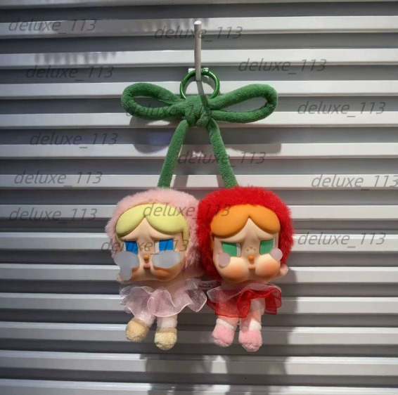 POP MART CRYBABY Cherry Crying Doll Cupid Tears Plush Bag Pendant Keychain Blind Box Toy