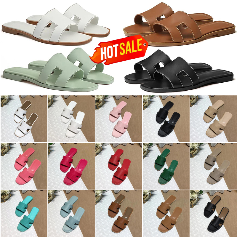 2025 Designer Sandals Platform Slides Women Sandale Men Slipper Shoes Bottom Flip Flops Summer Casual Beach Sandal Real Leather Top Quality With box