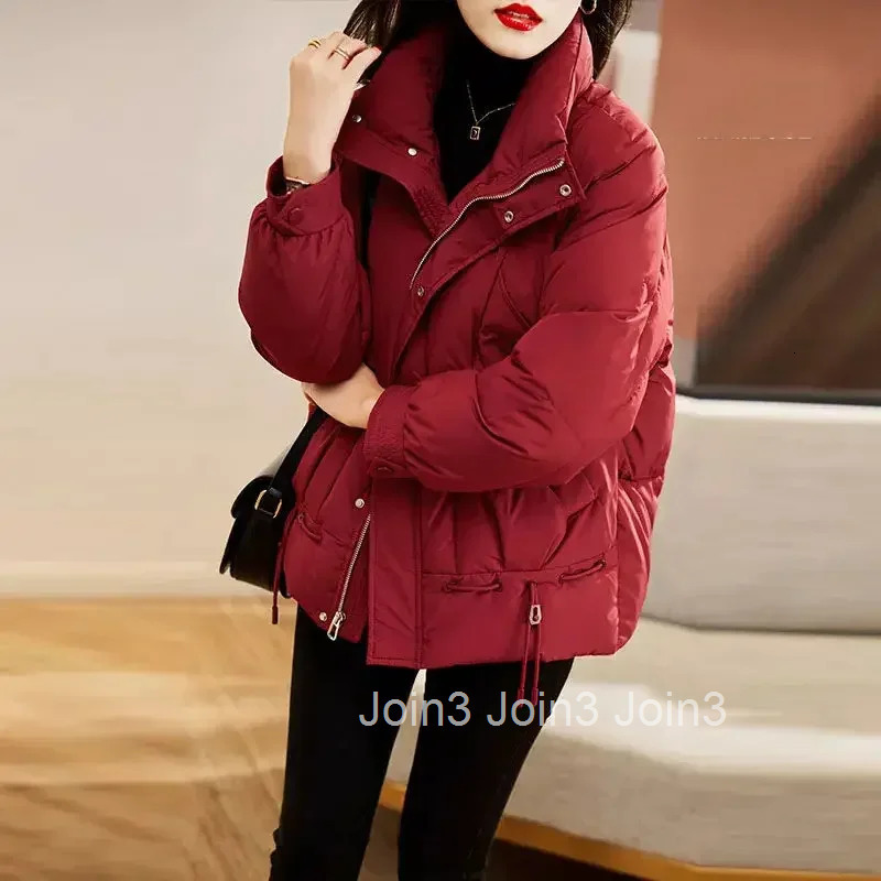 Down Coats for Women Loose Casual Jackets Thick Parkas Woman Outdoor Clothes Luxury Modern Demi-season Cheap 2025 Trend Youthful