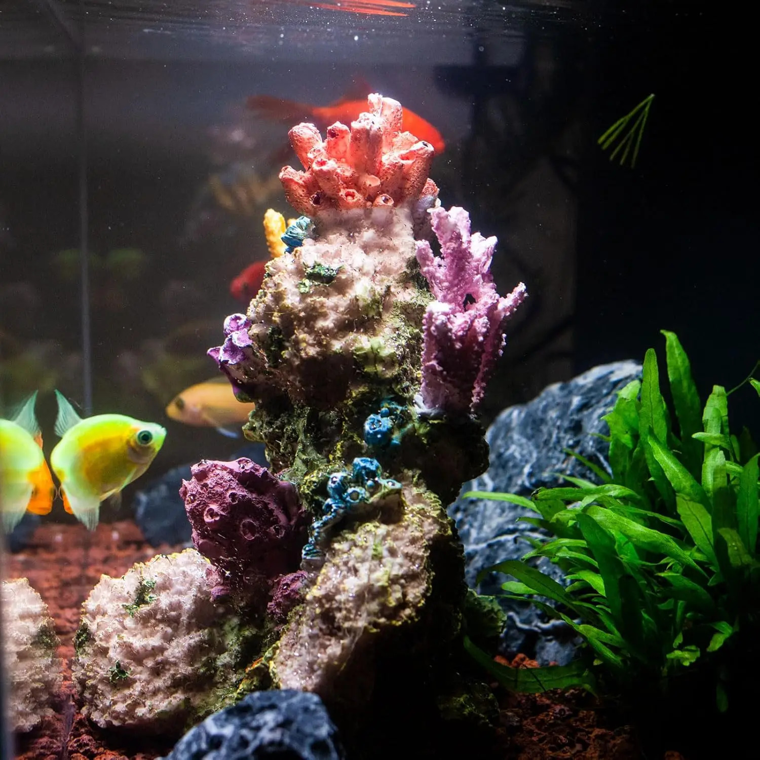 Artificial Coral Reef Fish Tank Ornament Resin Coral Underwater World Decoration Environments Aquarium Accessories Home Decor 250613