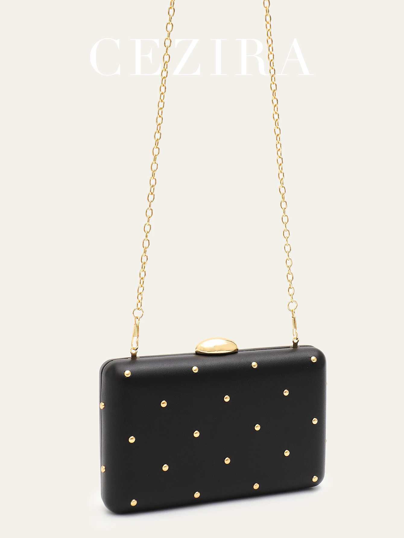 Women FAshion Elegant Glamorous PU Vegan Leather CluTCh Square Box Handbag Long Chain Evening Bag Party Holiday Z250618