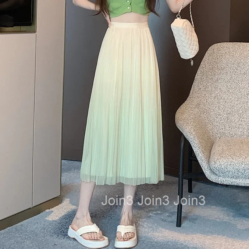 Midi Mesh Woman Skirt Chiffon Skirts for Women Tulle High Waist Streetwear 2025 Trend Vintage Stylish New in V Clothing Sales
