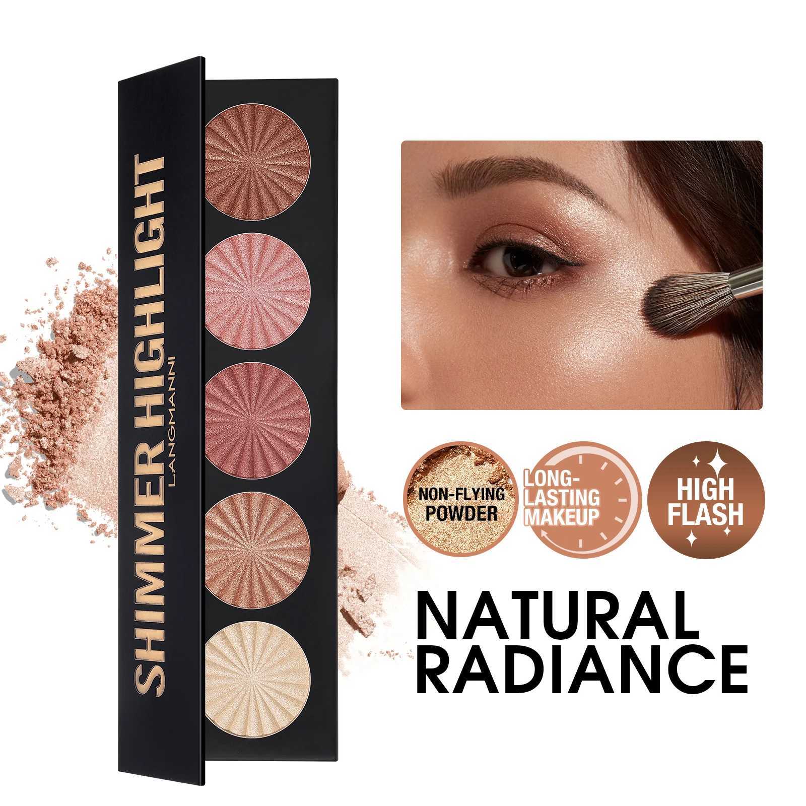 Highlighting and Contouring Palette 5 Colors All-in-One Makeup Palette Stereoscopic Natural Highlighting Makeup Palette XJ250618