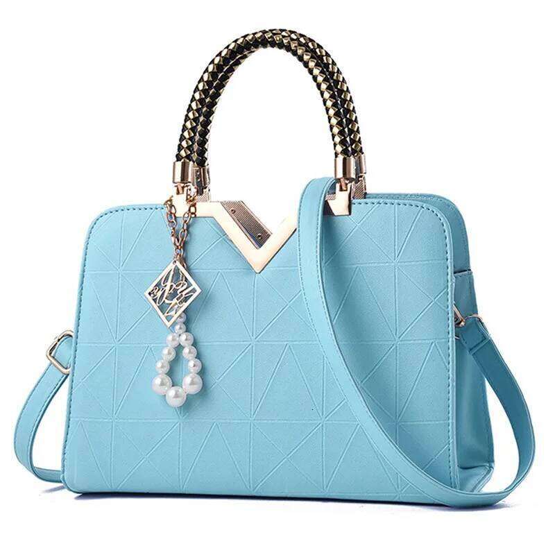 Women Patchwork Messenger Office Work PU Leather Female Ladies Handbag Fashion Elegant Shoulder Bag