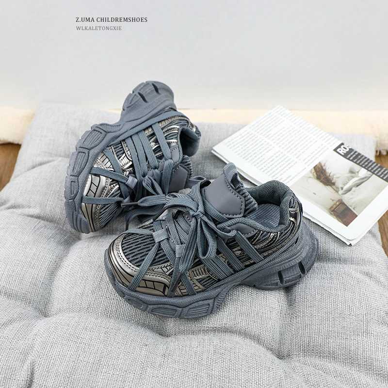 Childrens Basketball Shoes Mesh Fashion Girls Causal Sneakers Chunky Versatile Kids Non-slip Boys Running Sneakers Breathable Z250618