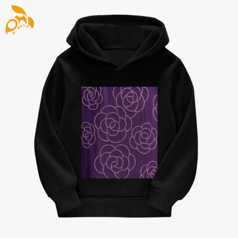 free shipping of customized Children's hooded sweatshirt 260g minimalist style casual sporty with exquisite patterns from US