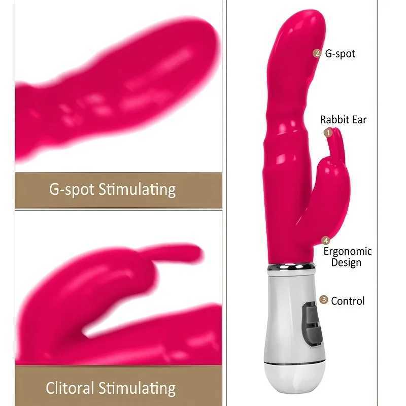 12 Speed Vibrator Female Powerful Dildo Rabbit Vibrators Sex Toys for Woman Clitoris Stimulator Massager Masturbators Adult ToysXJ250618