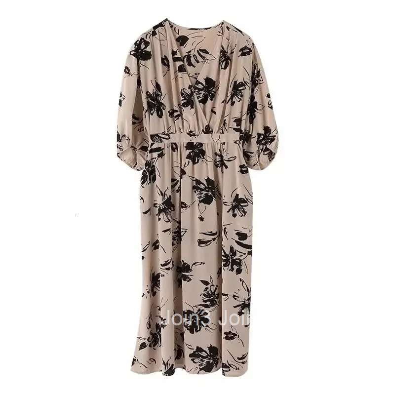 Woman Dress Midi Soft Flower Dresses for Women Floral Outfits Clothes Harajuku X One-piece 2025 Fashion Korean Style Pieces Xxl