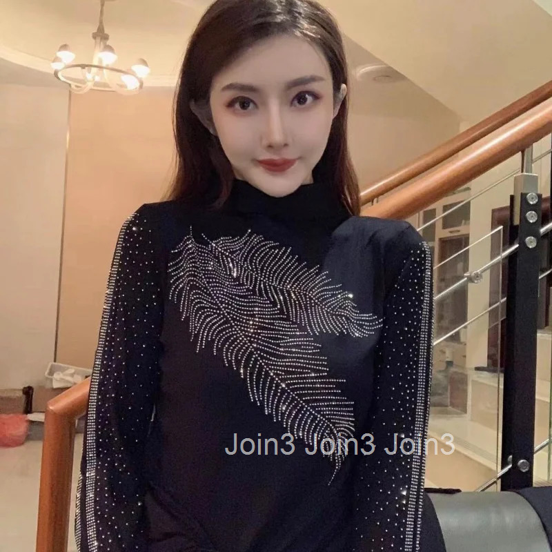 Womens T Shirt Rhinestone Kpop Tees Anime Xxl Clothing Graphic Clothes Kawaii Pulovers Alt Harajuku Cool Top O Y S Shirts Woman