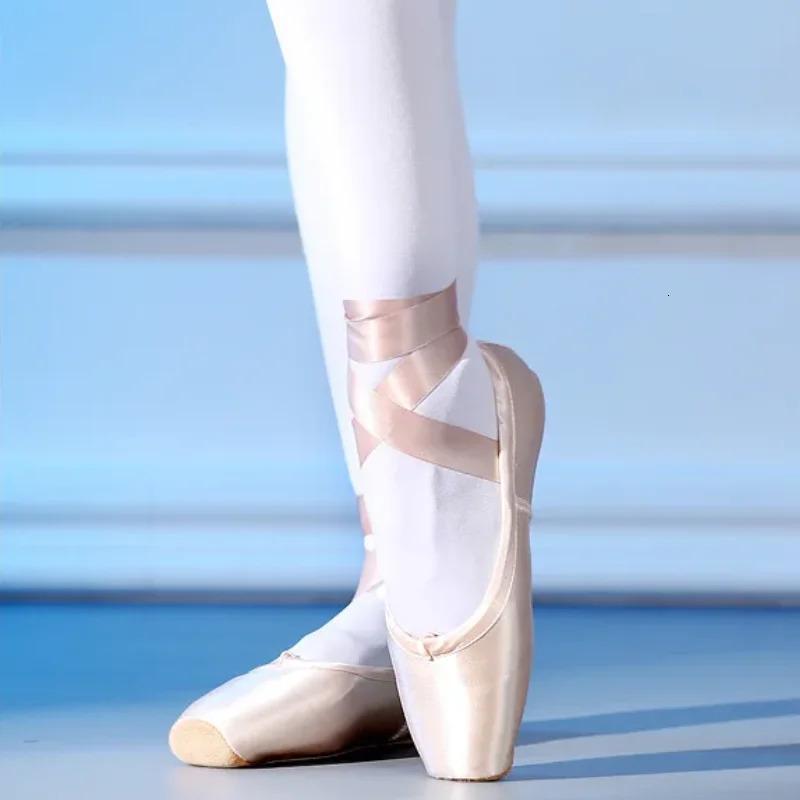 Women Ballet Dance Shoes Child and Adult Ballet Pointe Shoes Professional with Ribbons Shoes Woman Zapatos Mujer Sneakers Girls 250613