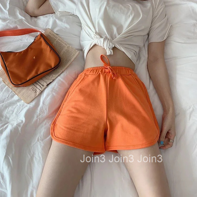 Fitness Running Shorts for Women Sports Gym High Waist Sport Wide Youthful To Wear Y2k Harajuku Aesthetic Hot Woman Short Pants
