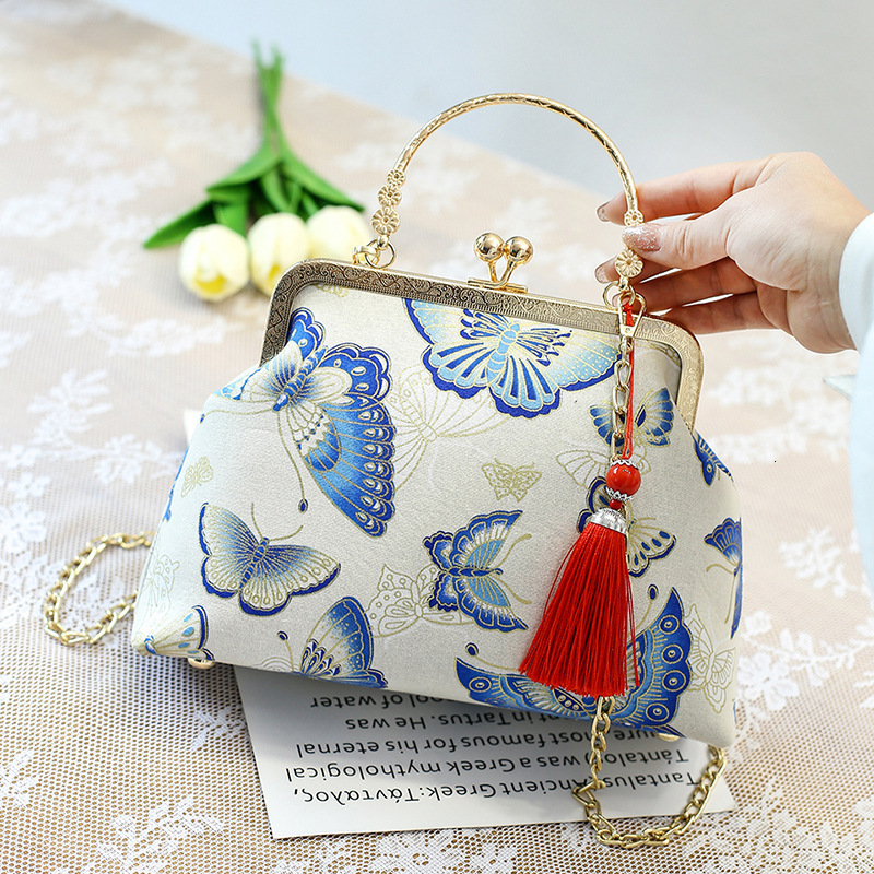 Free Shipping 2025 New Designer Bag Retro Embroidered Cheongsam Women's Single Shoulder Handbag Fashion High Quality Shopping Bag
