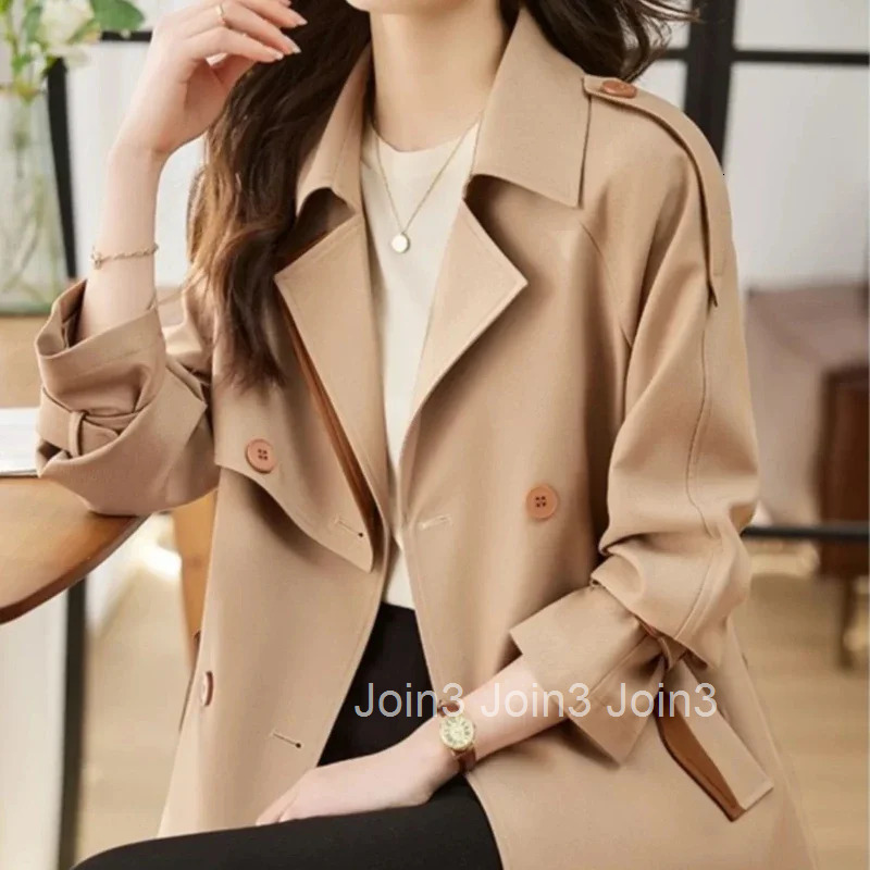 Splicing Outerwears Korean Fashion Coats for Women Loose Jacket Popular Clothes On Promotion 2025 New In Blazer Woman Trend Fall