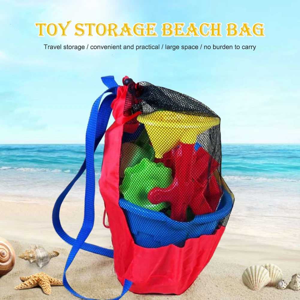 Beach Mesh Toys Storage Bag Swimming Pool Park Children Kids Sand Play Net Bag B250618