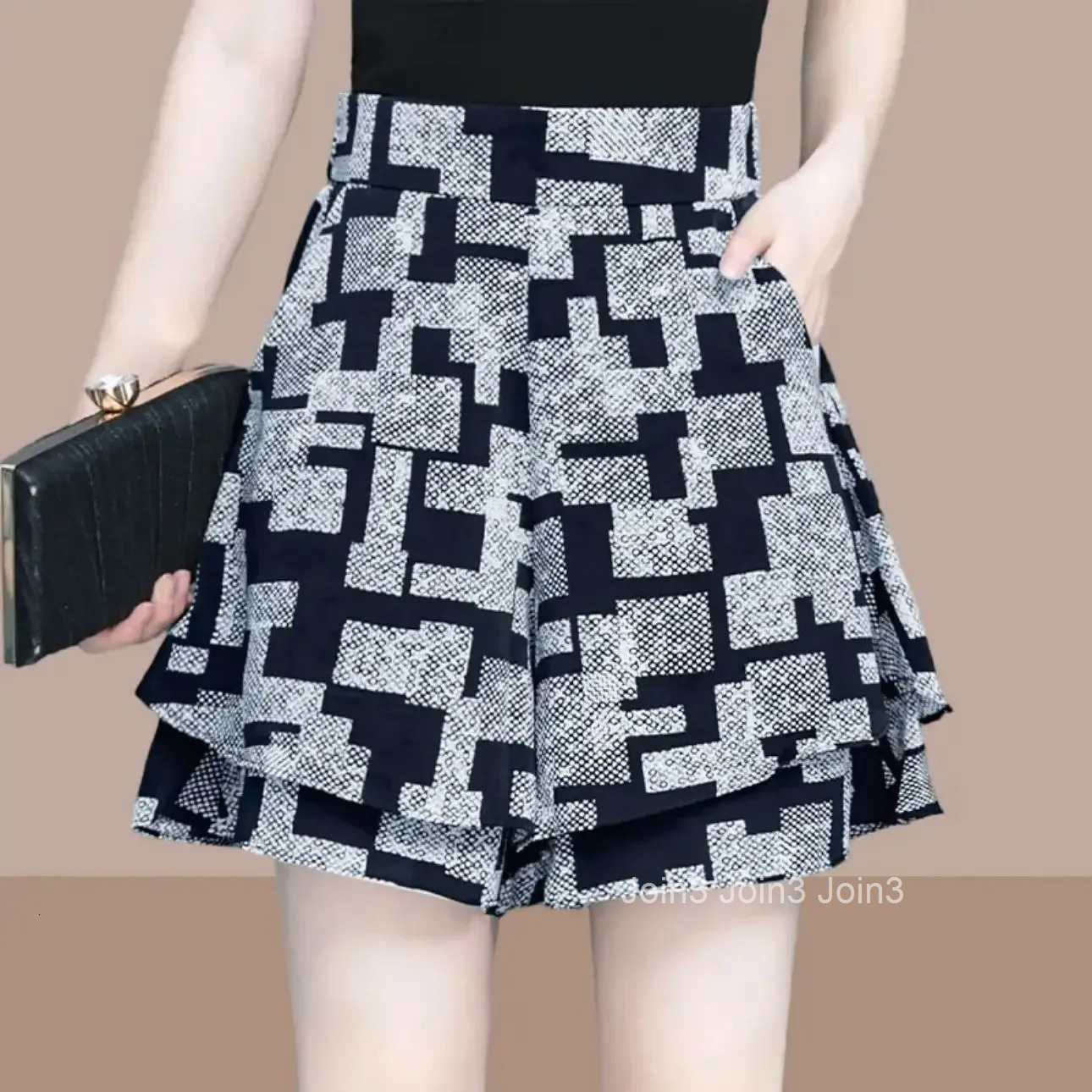 Woman Short Pants Large Size High Waist Breathable Cotton Wide Shorts for Women Stretchy Comfy Youthful Hot Summer Wholesale XL