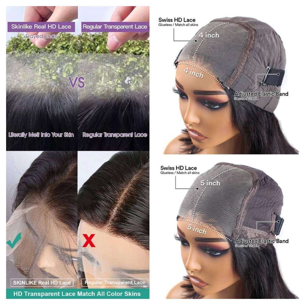 Curly Glueless 100% Cheap Wigs On Clearance Sale Hd Lace Frontal Human Hair 5x5 Closure Wig