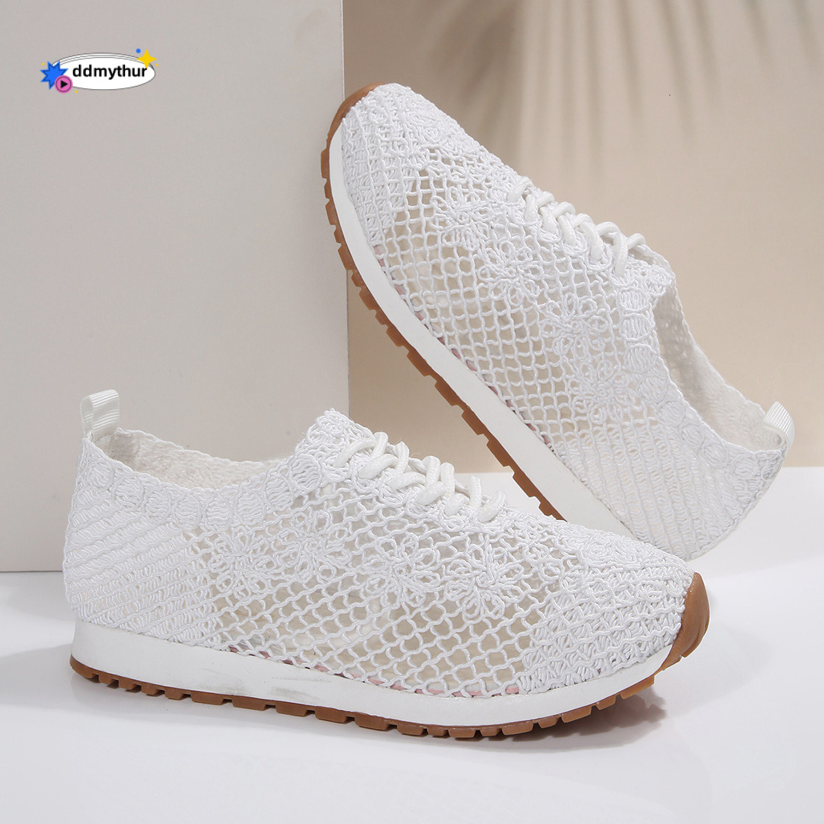 Plus Size 2024 Spring New Sequin Cloth Sports Casual Women's Shoes Shallow Mouth Flat Round Toe ddmythur