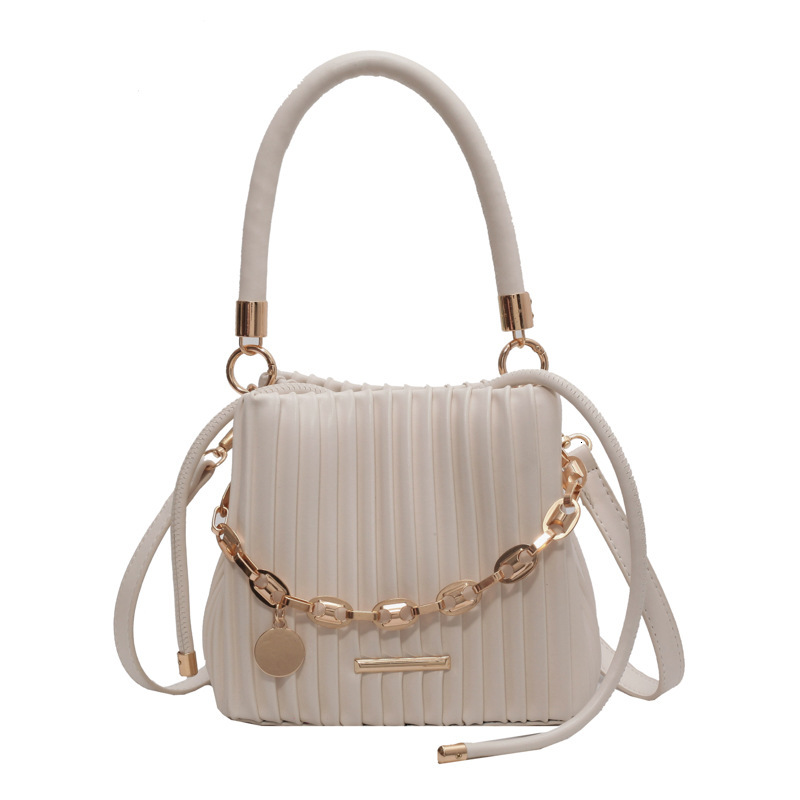 Free shipping designer Unique Designer Bucket Bag 2025 New Versatile Pleated Stylish Crossbody Bag Internet Celebrity Handbag Women Bag