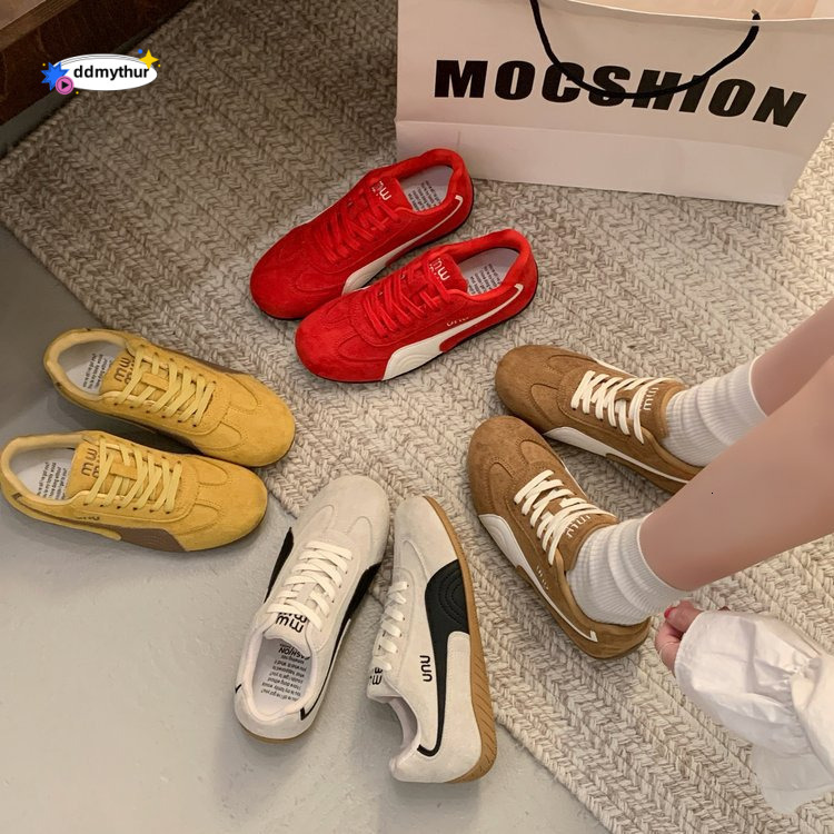2025 Spring New Korean Style Dad Sneakers for Women Students Thick Sole Height Increasing Sports Casual Running Shoes K01