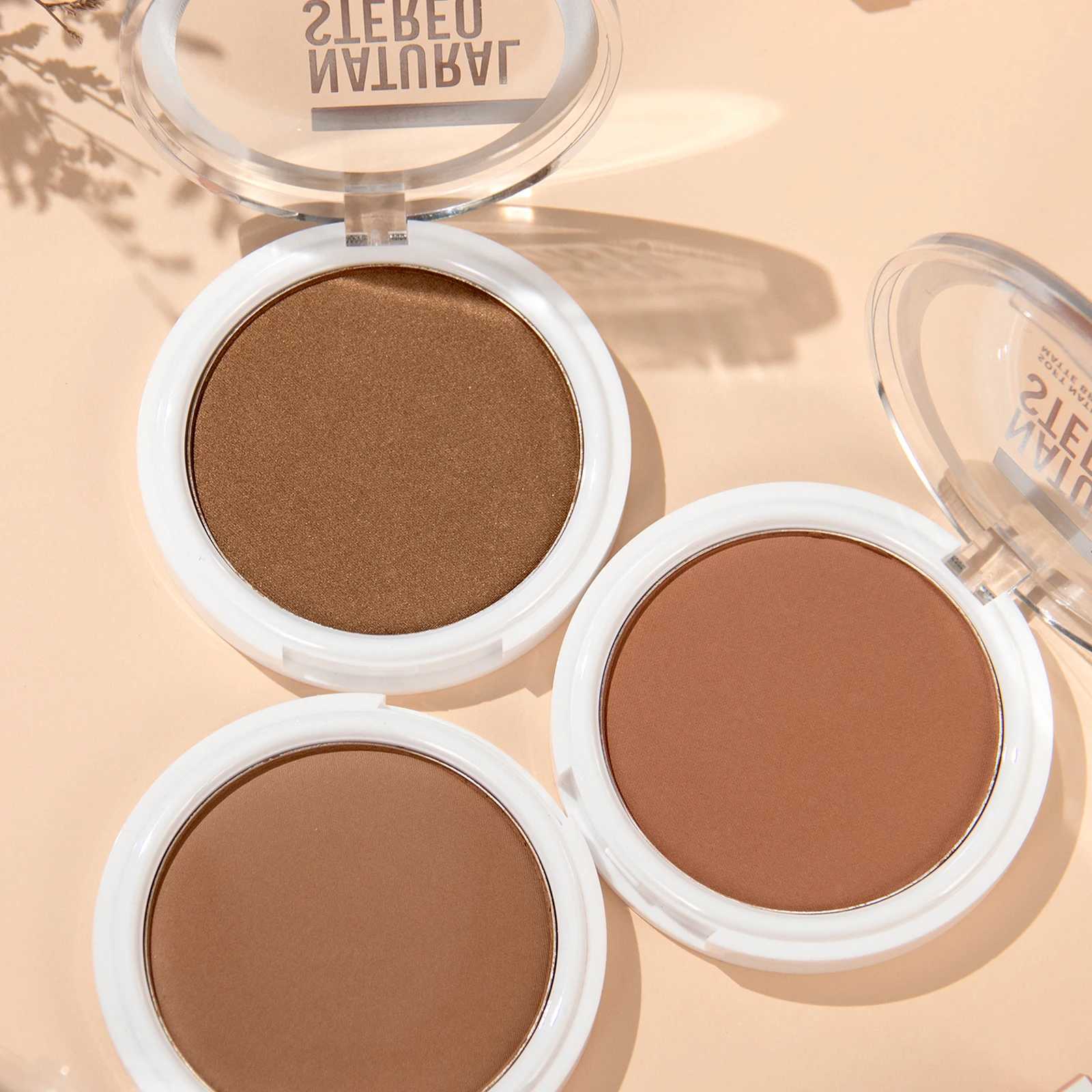 3D Bronzers Matte Wheat Contour Powder Palette Facial Makeup Natural Highlights Contouring Modification Waterproof Long-Lasting XJ250618