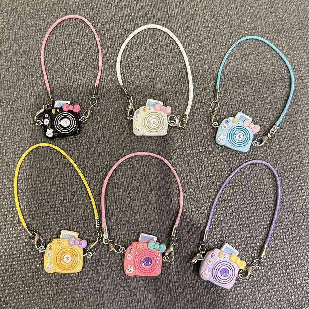 Labubu Bag Mini DIY Camera Dress Up Plush Toy For Cm Doll Hanging Neck Accessories Dollhouse Pendant