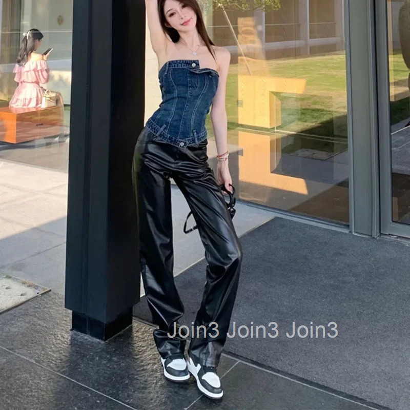 Female Trousers With Pockets Womens Pants High Waist Y2k Streetwear All Medium Original Autumn Clothing Slacks Outfits 90s Xxl