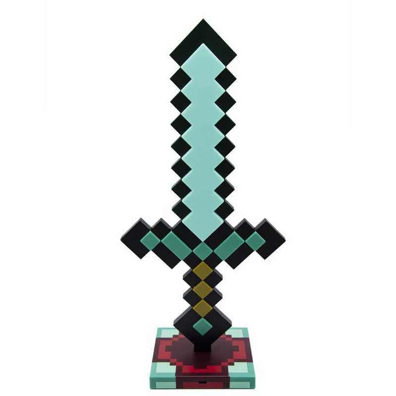 New World Diamond Sword Night Light Ornament Color Changing Sword Game Accessories Gift Model Desk Lamp Z250618