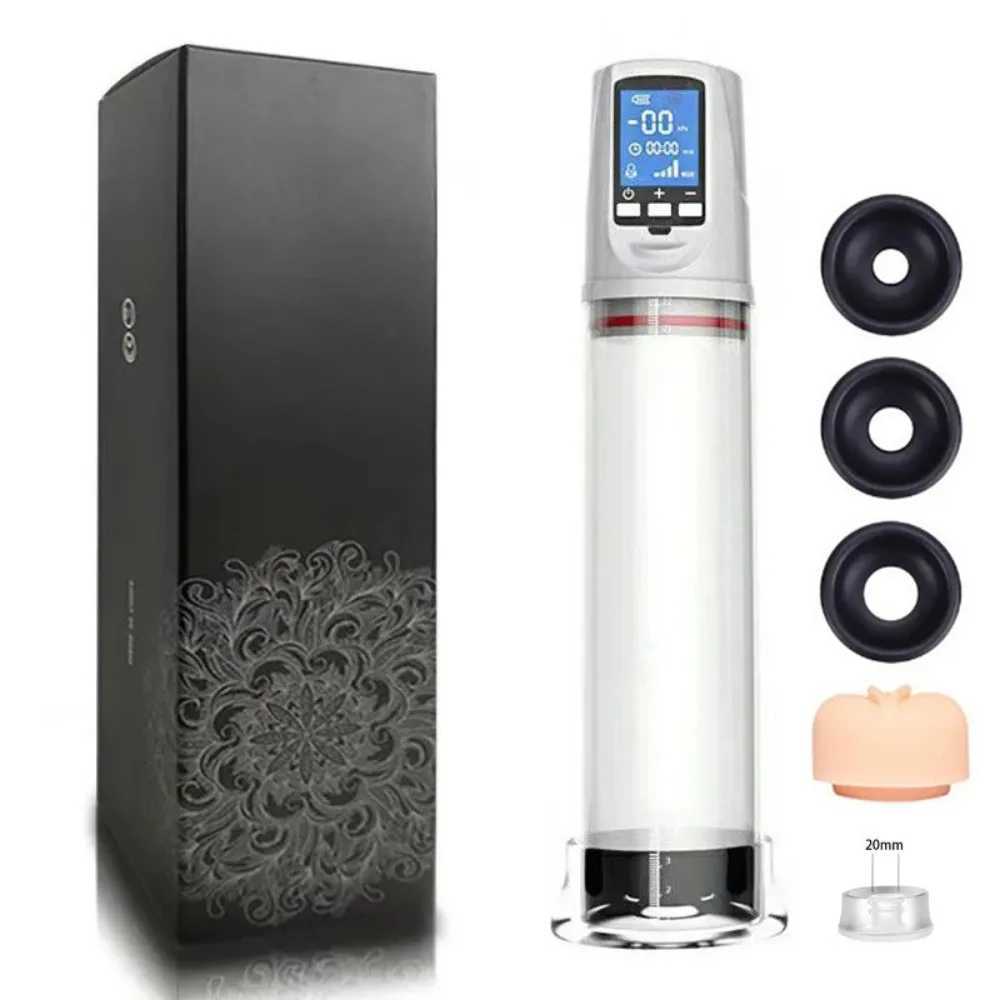 Electric Penis Pump for Men Dick Enlargement Pumps Penis Vacuum Pump Penile Enlarger Erection Male Masturbator Sex Tool Toys W250618