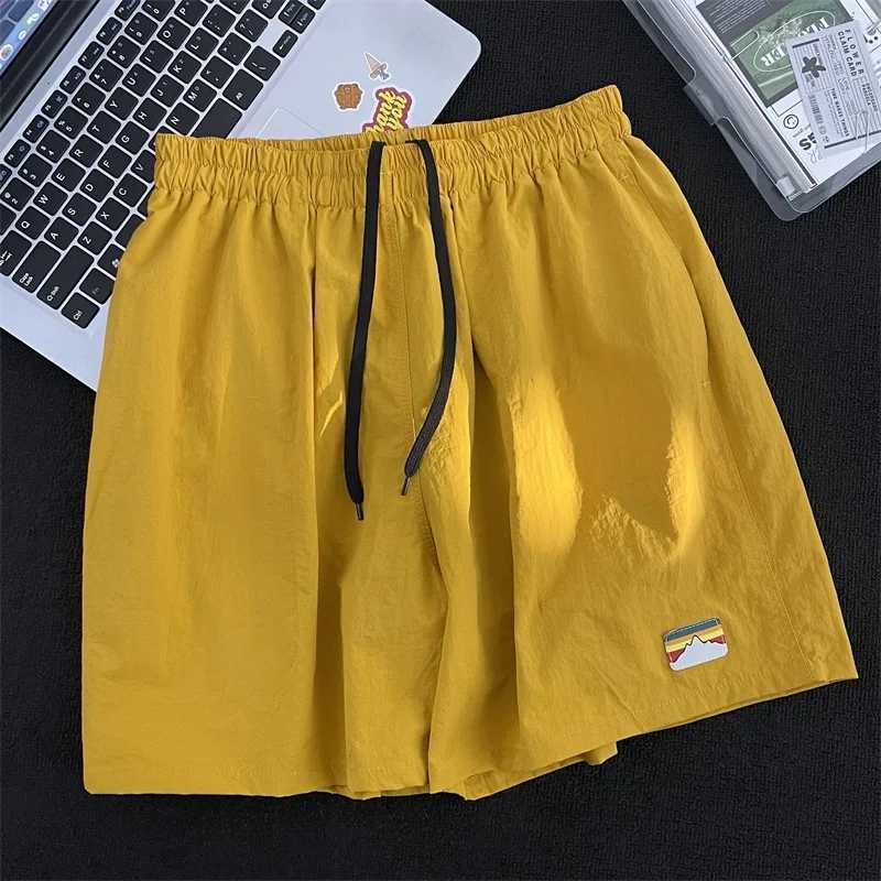 Summer Mens New Fashion Thin Solid Color Loose Ice Breathable Beach Pants Comfortable Vacation Sports Casual Daily Five Shorts XJ250618