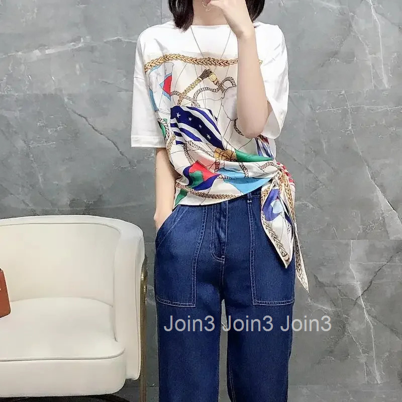 Tops Woman Short Sleeve Cotton Summer Outfit T Shirt for Women Baggy 2025 High Quality Korean Reviews Clothes Clearance Y2k Many