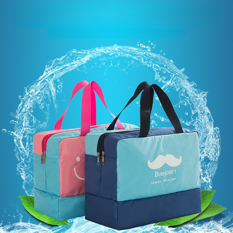 Dry Wet Separation Travel Swimming Waterproof Multifunctional Storage Handheld Large Capacity Beach Bag