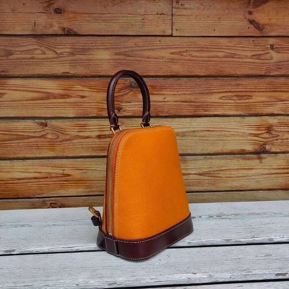 Italy Imported Cowhide Small Backpack Handbag